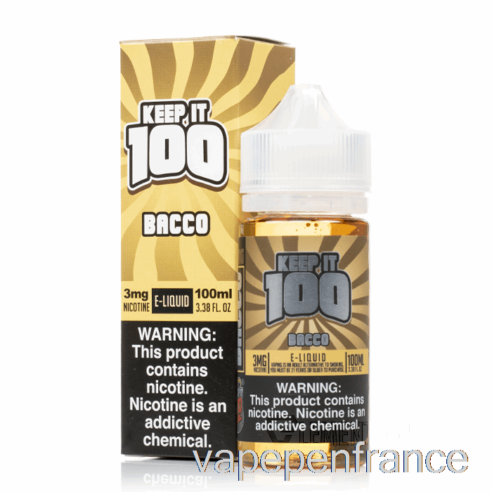 Bacco - Gardez-le 100 - 100 Ml 6 Mg Stylo Vape